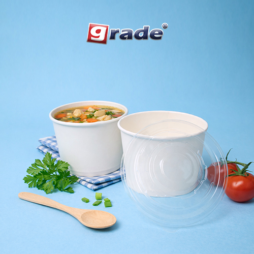 Paper Bowl Putih 650 ml / 22 oz (isi 25 pcs)