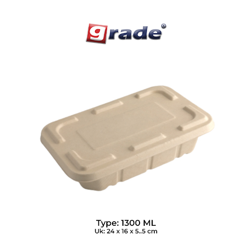 BAGASSE WIDE 1300 ML (isi 50 pcs)