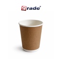 Paper Cup Double Wall Coklat 12 oz / 360 ml (50 pcs)
