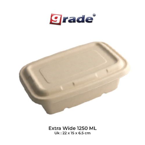 BAGASSE EXTRA WIDE 1250 ML (isi 50 pcs)
