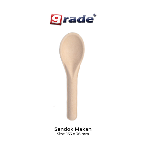 BAGASSE SENDOK MAKAN (isi 50 pcs)
